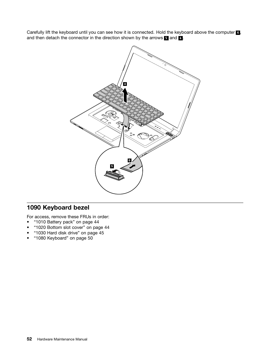 1090 keyboard bezel | Lenovo B475e Notebook User Manual | Page 58 / 100