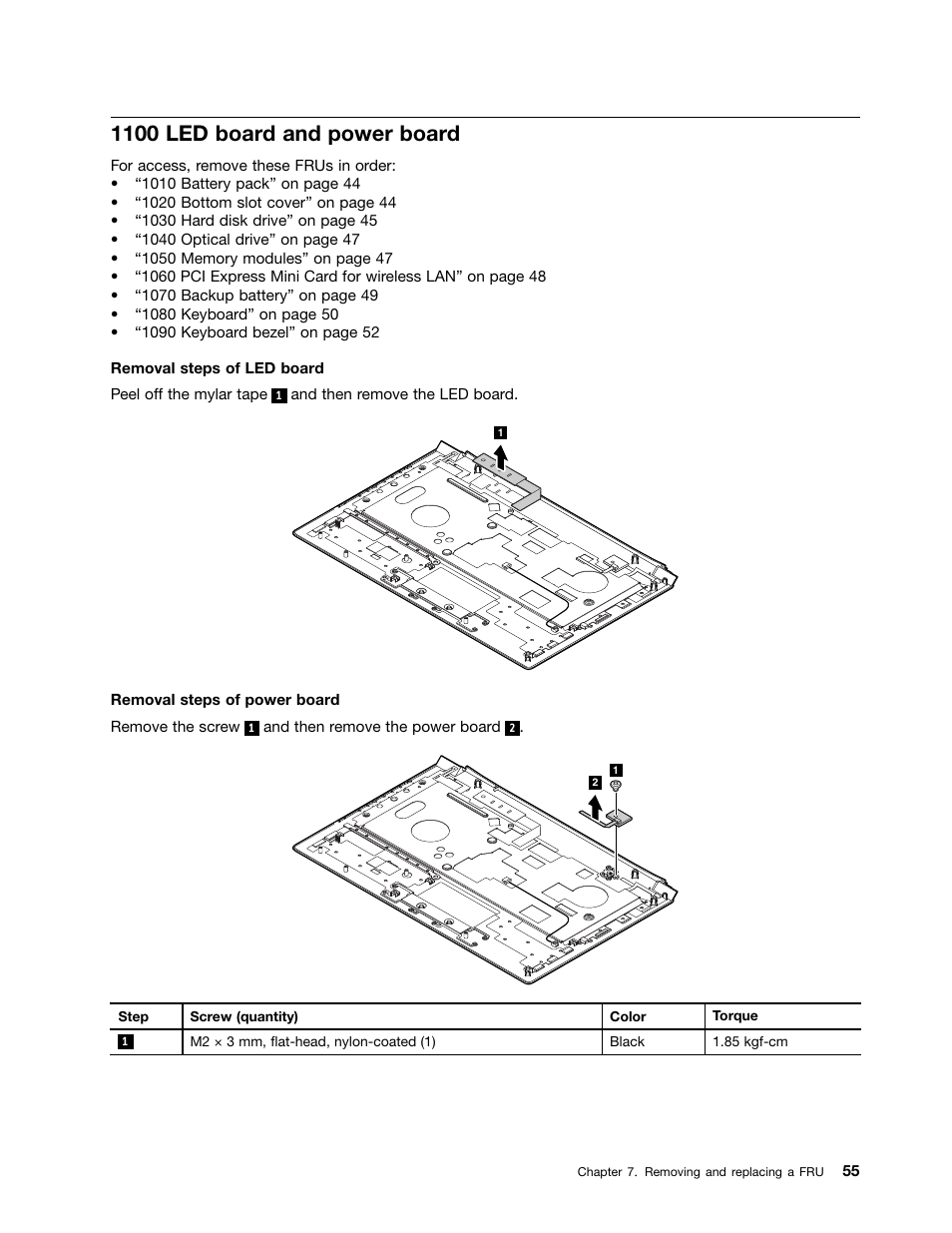 1100 led board and power board | Lenovo B475e Notebook User Manual | Page 61 / 100