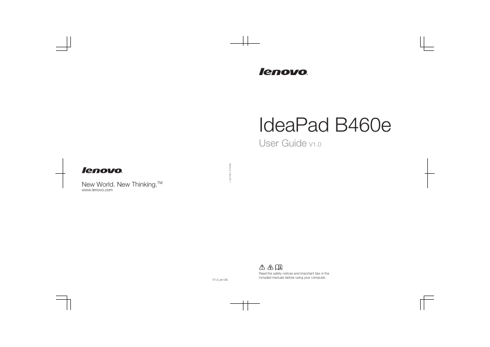 Ideapad b460e, User guide | Lenovo B460e Notebook User Manual | Page 42 / 42