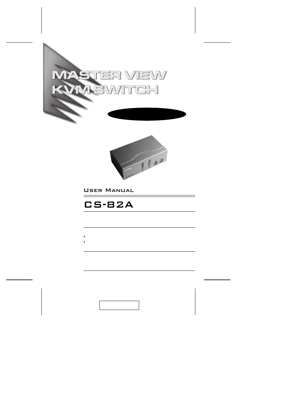 ATEN CS-82A User Manual | 16 pages