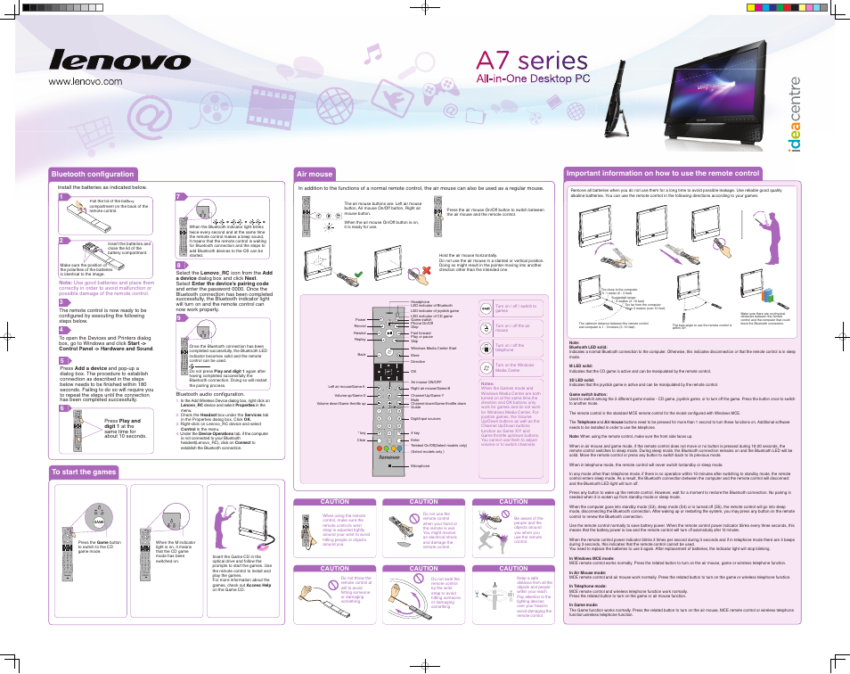 Ax b y, Abc def jkl ghi mno tuv pqrs wxyz | Lenovo IdeaCentre A700 User Manual | Page 2 / 2