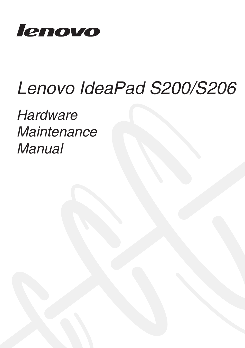 Lenovo IdeaPad S206 User Manual | 83 pages