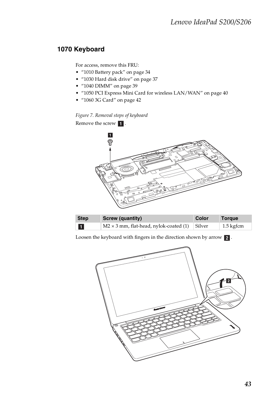 1070 keyboard | Lenovo IdeaPad S206 User Manual | Page 47 / 83