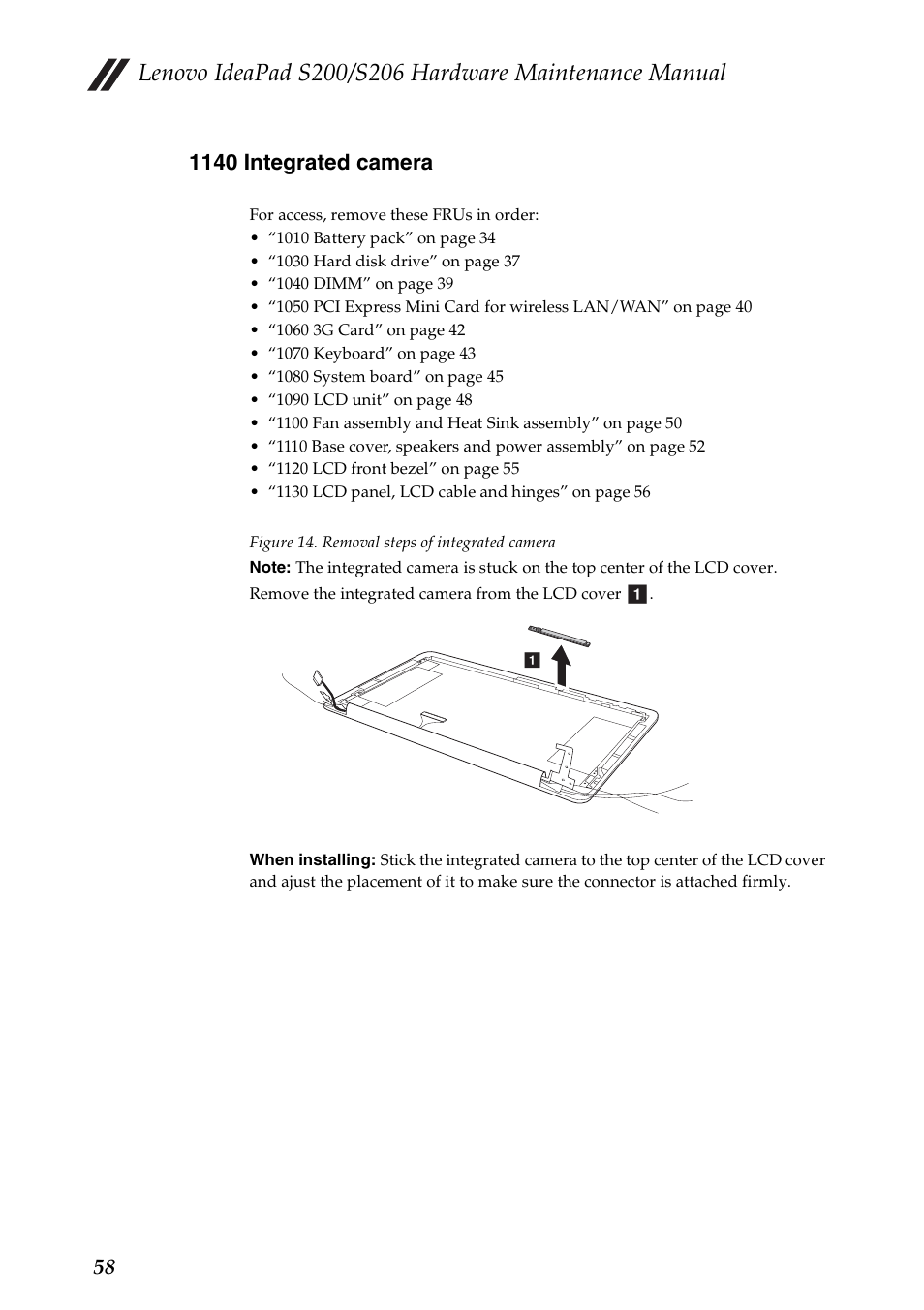 1140 integrated camera | Lenovo IdeaPad S206 User Manual | Page 62 / 83