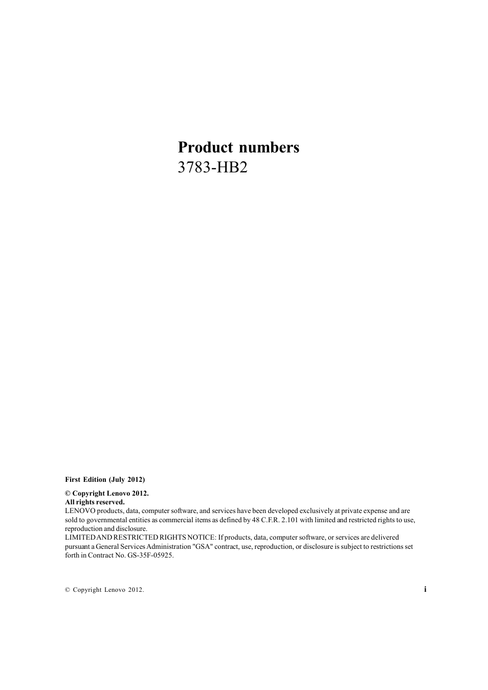 Product numbers | Lenovo LS2223 Wide User Manual | Page 2 / 35