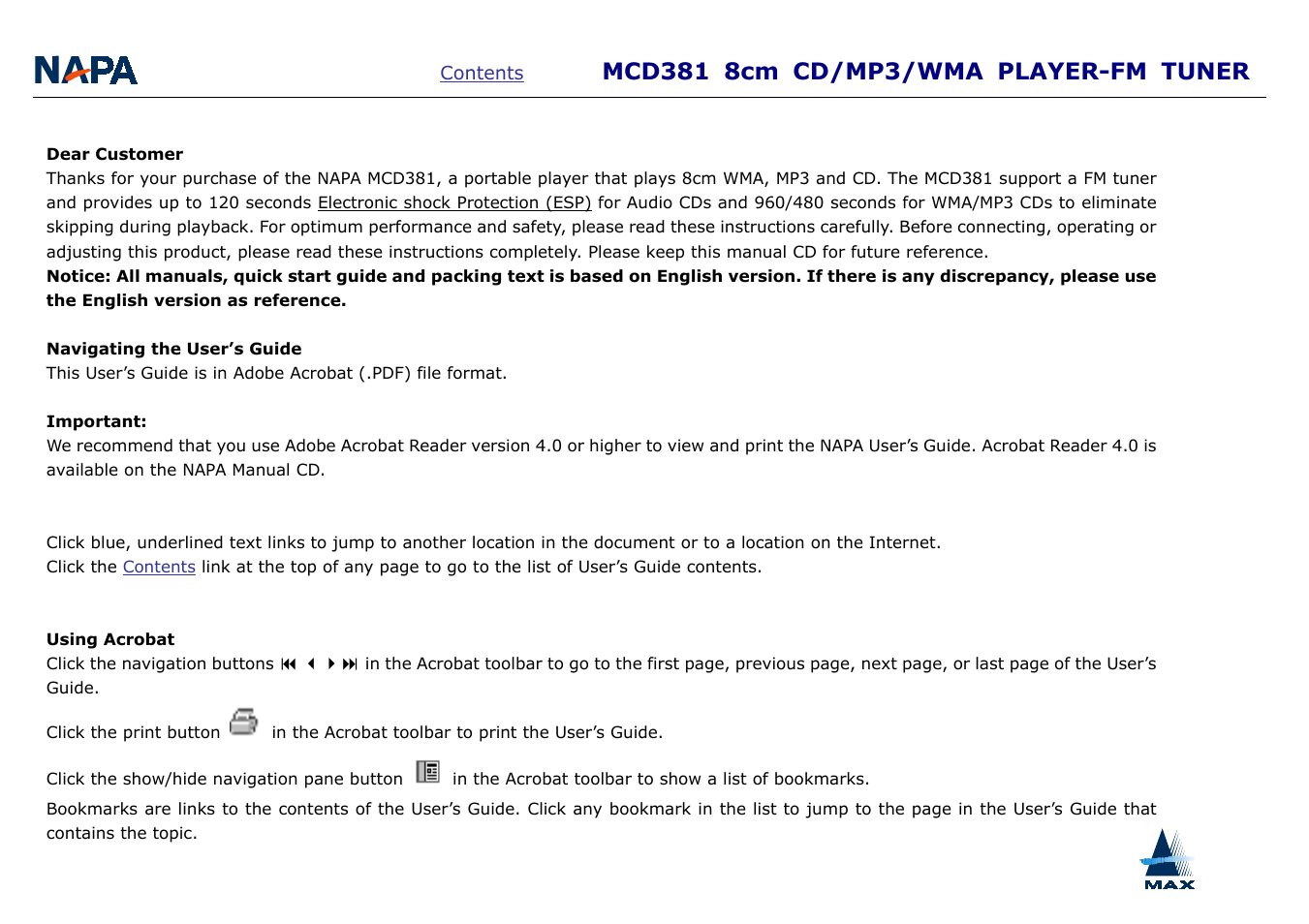 A-MAX Technology MCD381 User Manual | Page 2 / 22