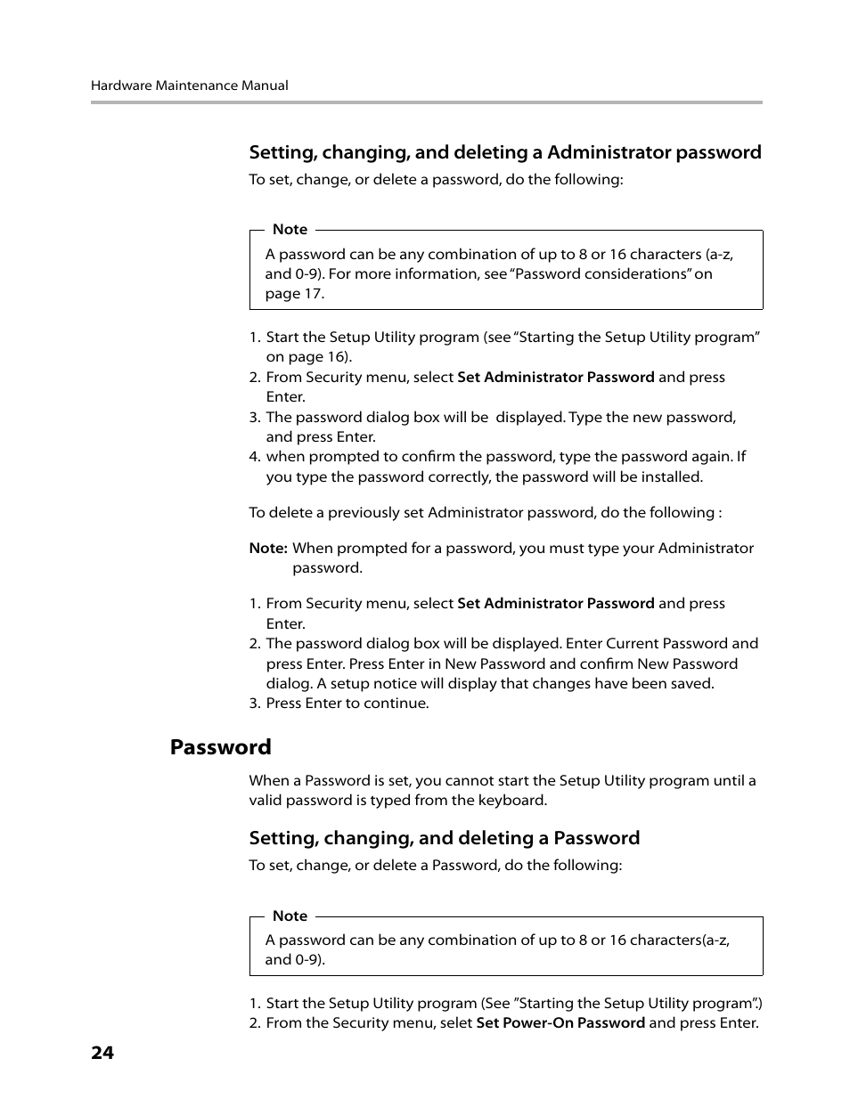 Password | Lenovo C315 All-In-One User Manual | Page 27 / 78