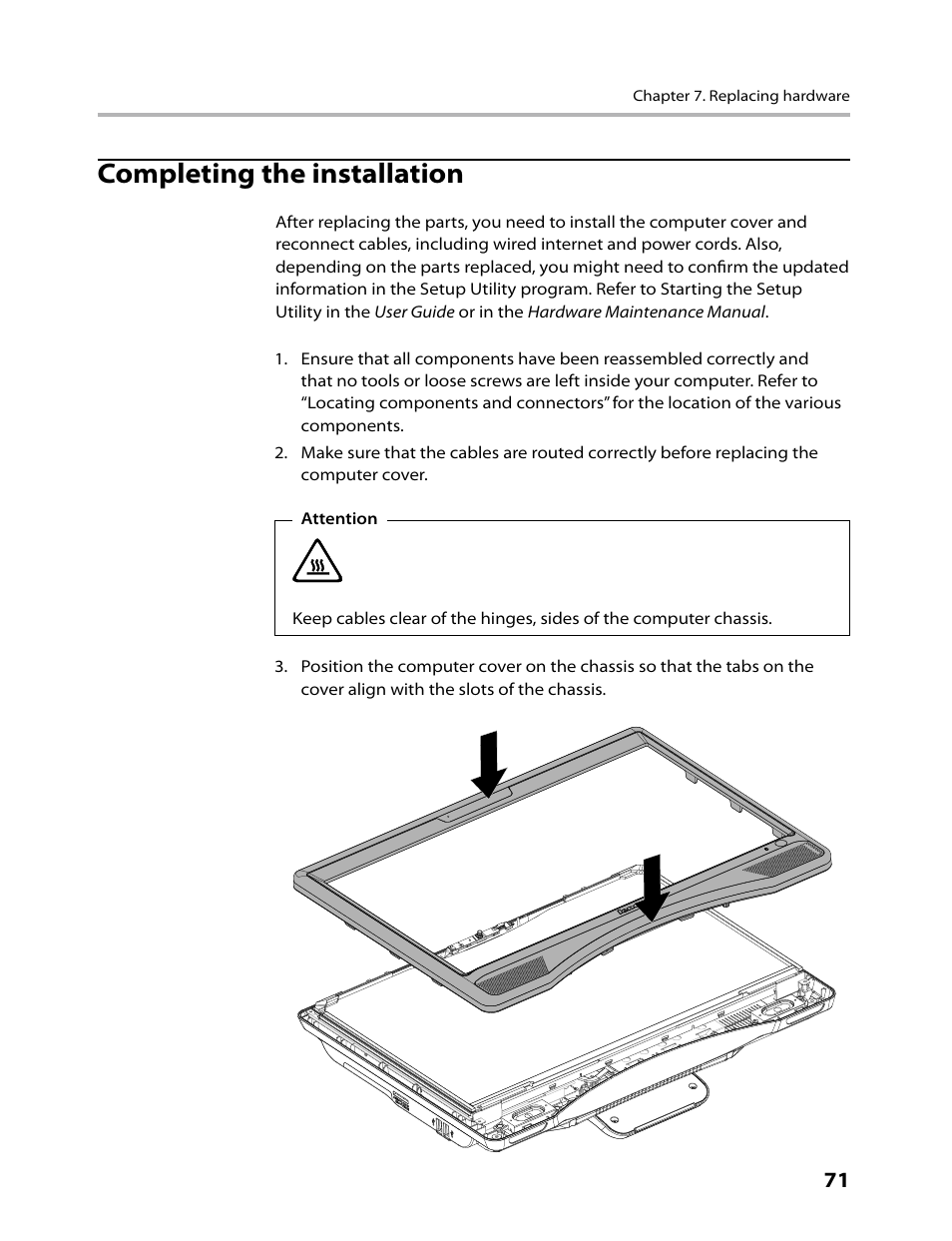 Completing the installation | Lenovo C315 All-In-One User Manual | Page 74 / 78