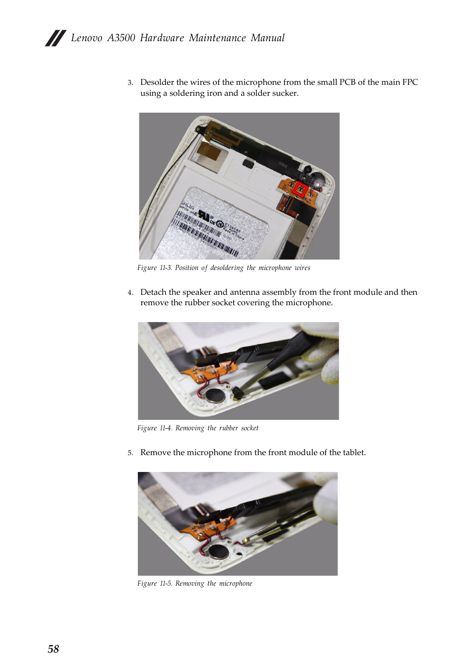 Lenovo a3500 hardware maintenance manual | Lenovo A7-50 Tablet User Manual | Page 62 / 75