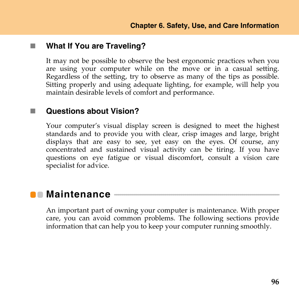 Maintenance | Lenovo IdeaPad Y430 User Manual | Page 105 / 150