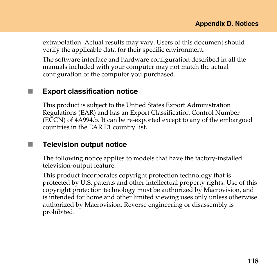 Lenovo IdeaPad Y430 User Manual | Page 127 / 150