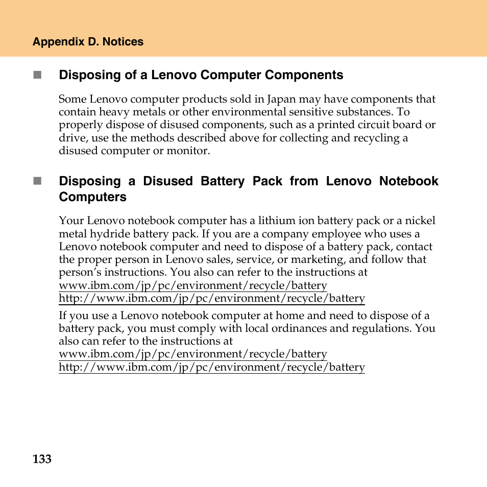 Lenovo IdeaPad Y430 User Manual | Page 142 / 150