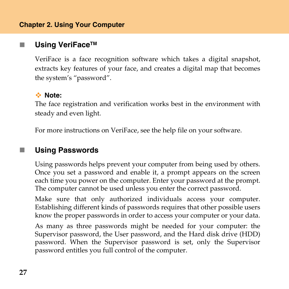 Lenovo IdeaPad Y430 User Manual | Page 36 / 150