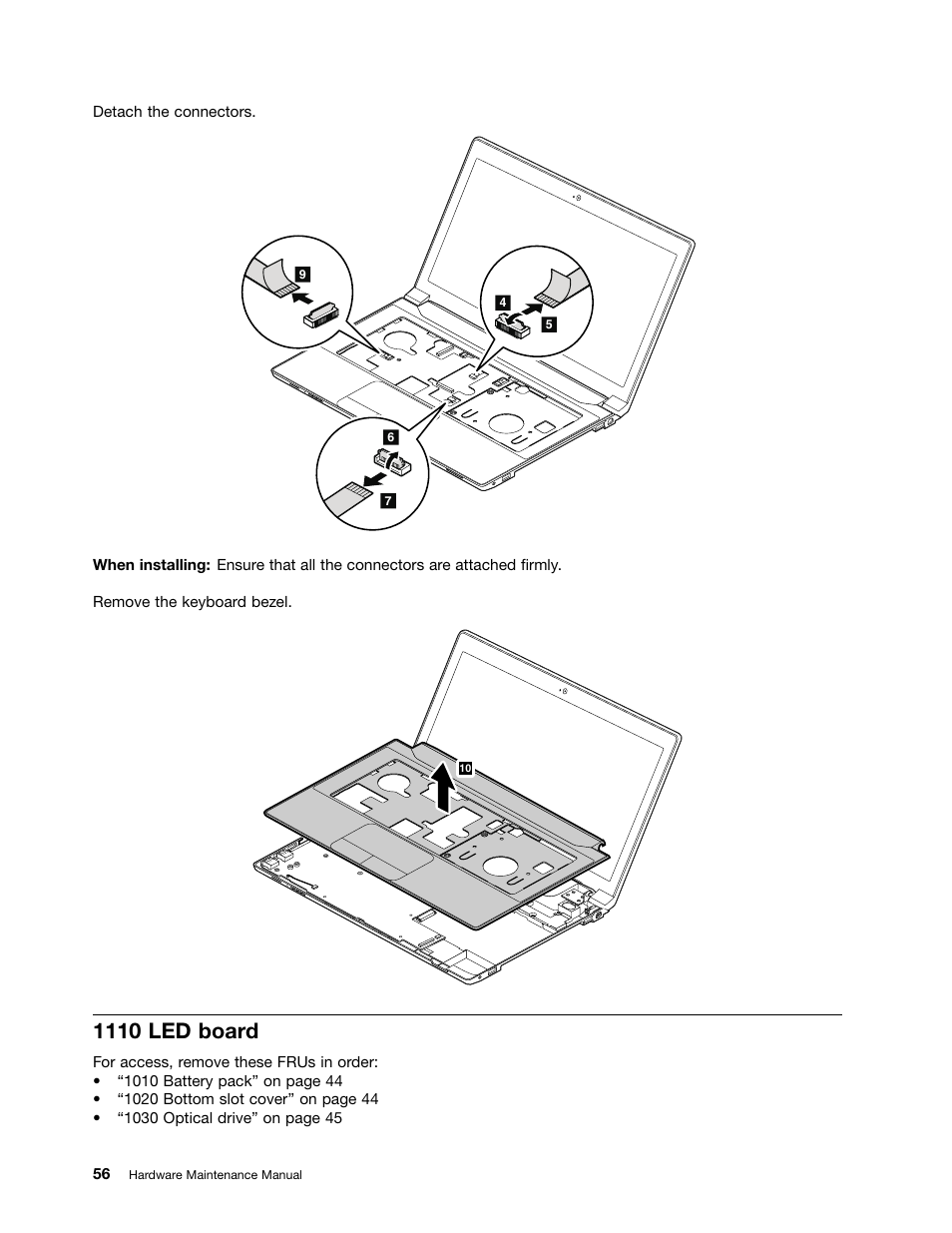 1110 led board | Lenovo B490 Notebook User Manual | Page 62 / 104