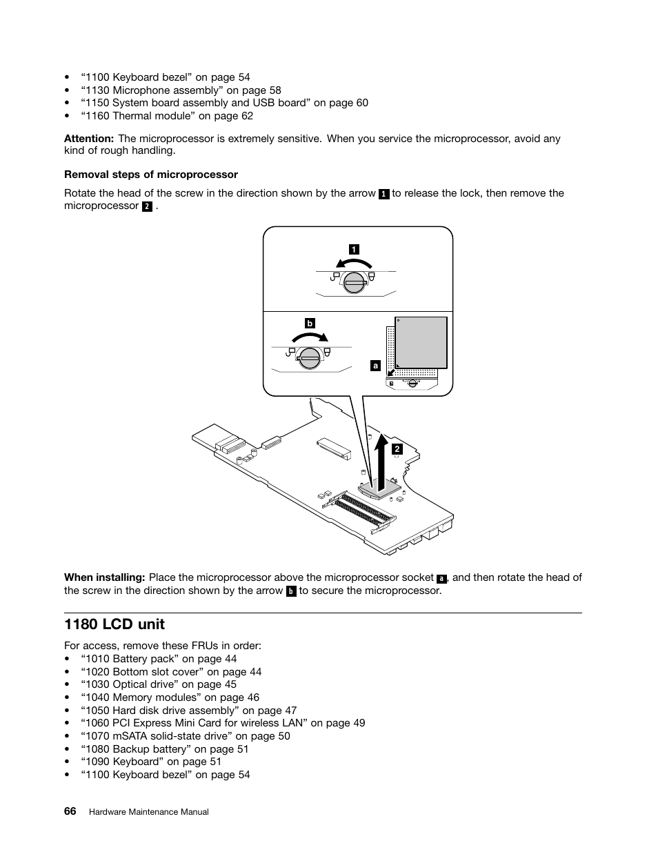 1180 lcd unit | Lenovo B490 Notebook User Manual | Page 72 / 104