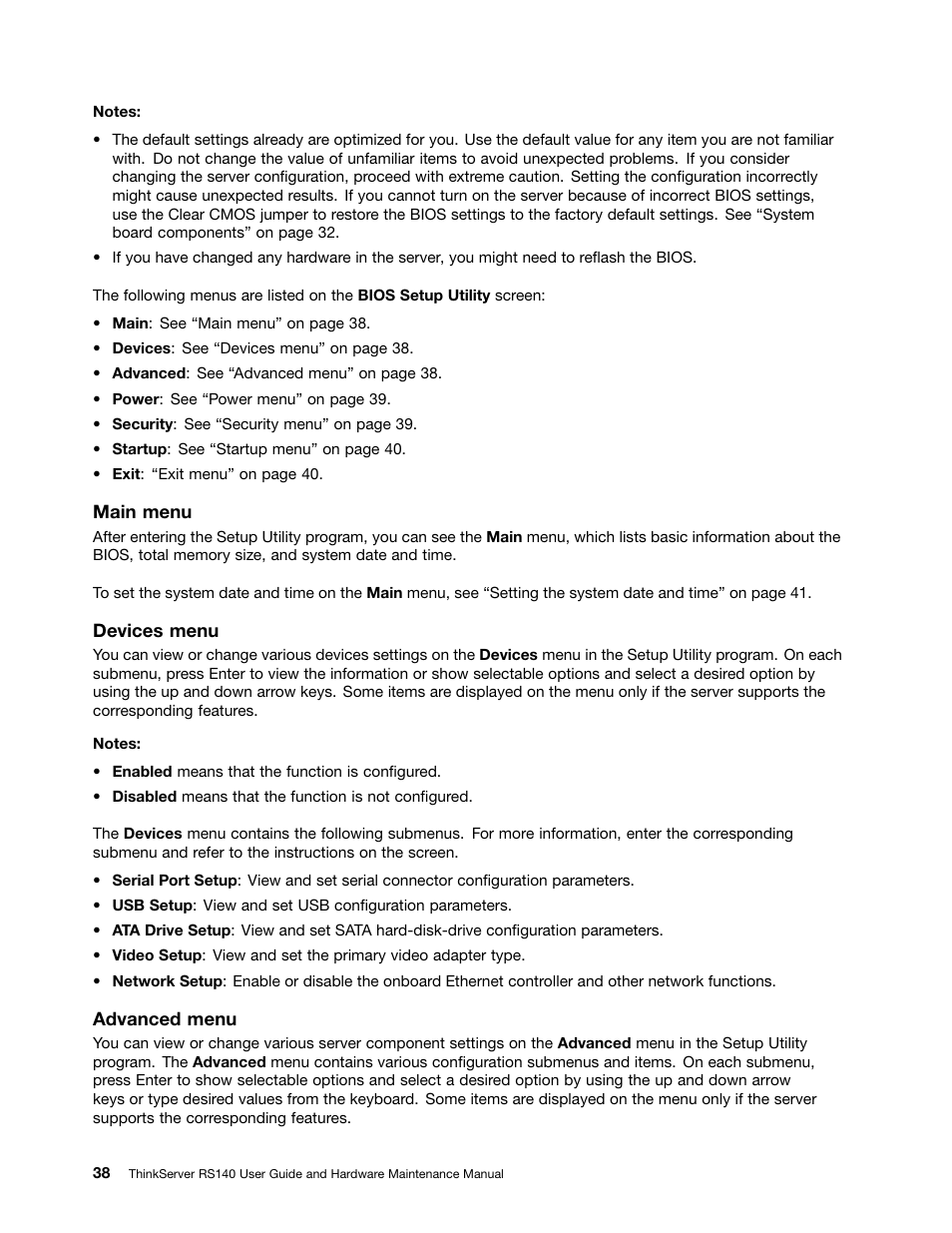 Lenovo ThinkServer RS140 User Manual | Page 50 / 146