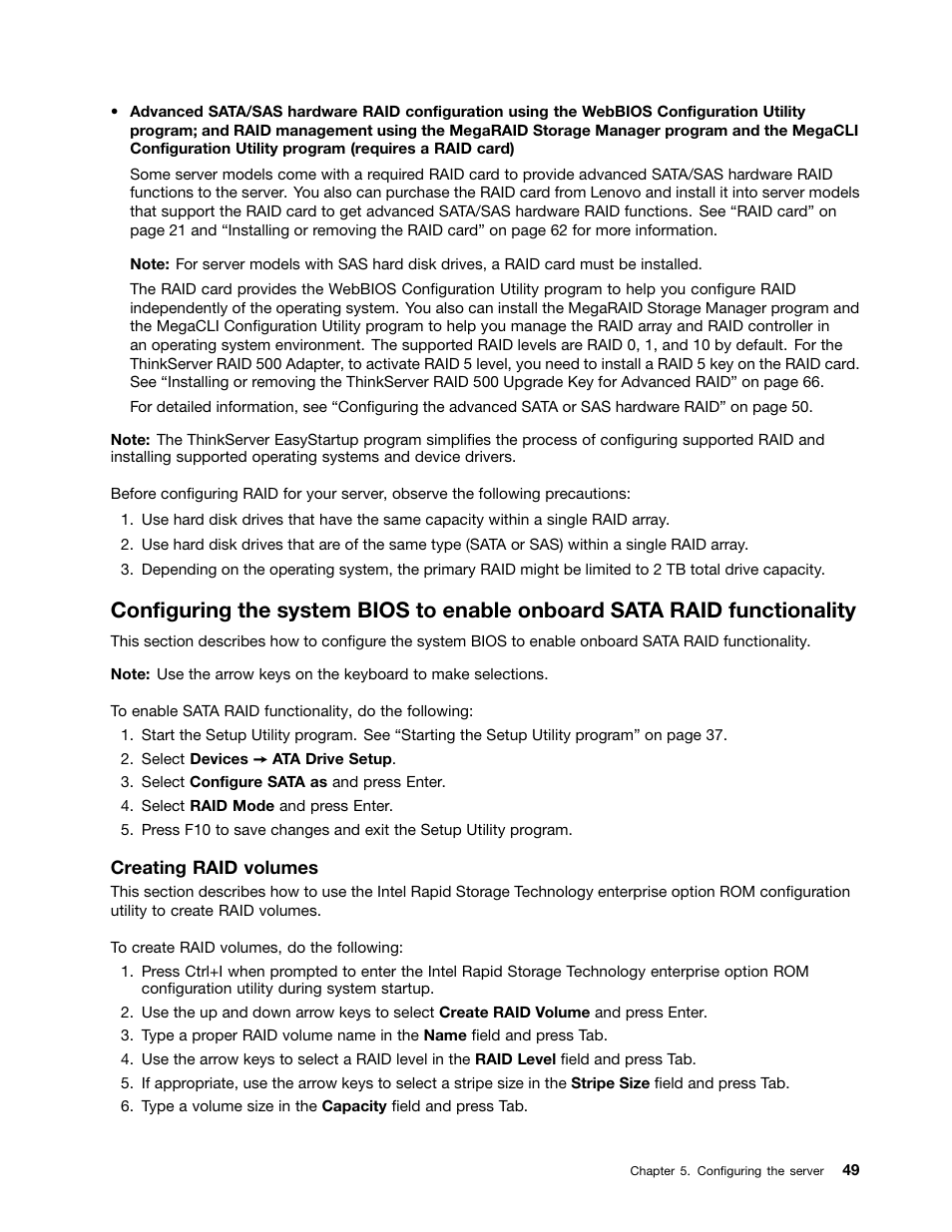 Lenovo ThinkServer RS140 User Manual | Page 61 / 146