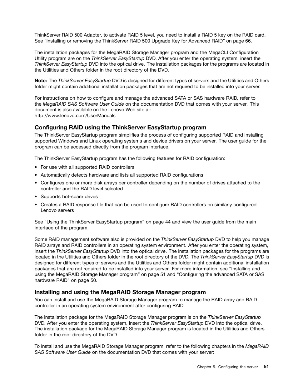 Lenovo ThinkServer RS140 User Manual | Page 63 / 146