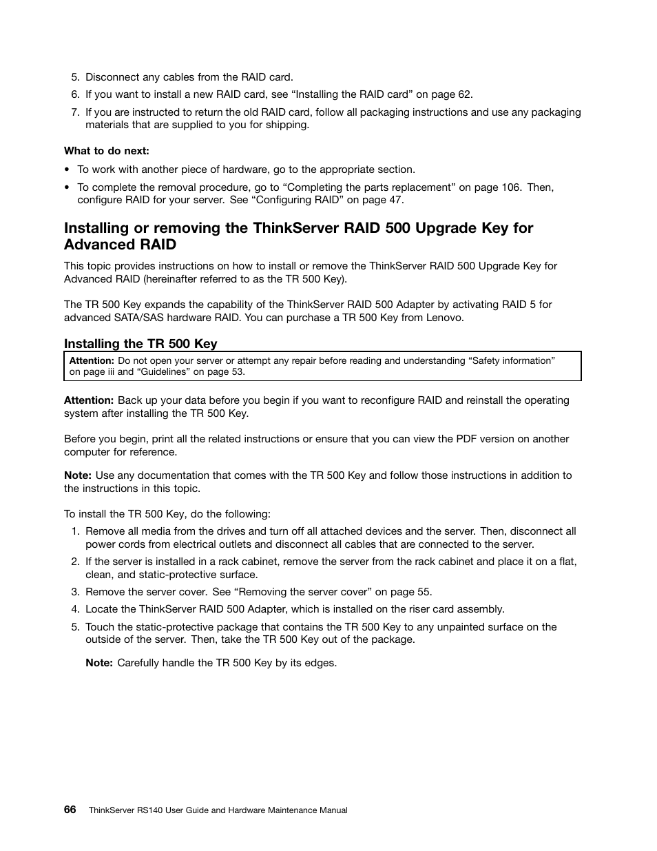 Lenovo ThinkServer RS140 User Manual | Page 78 / 146