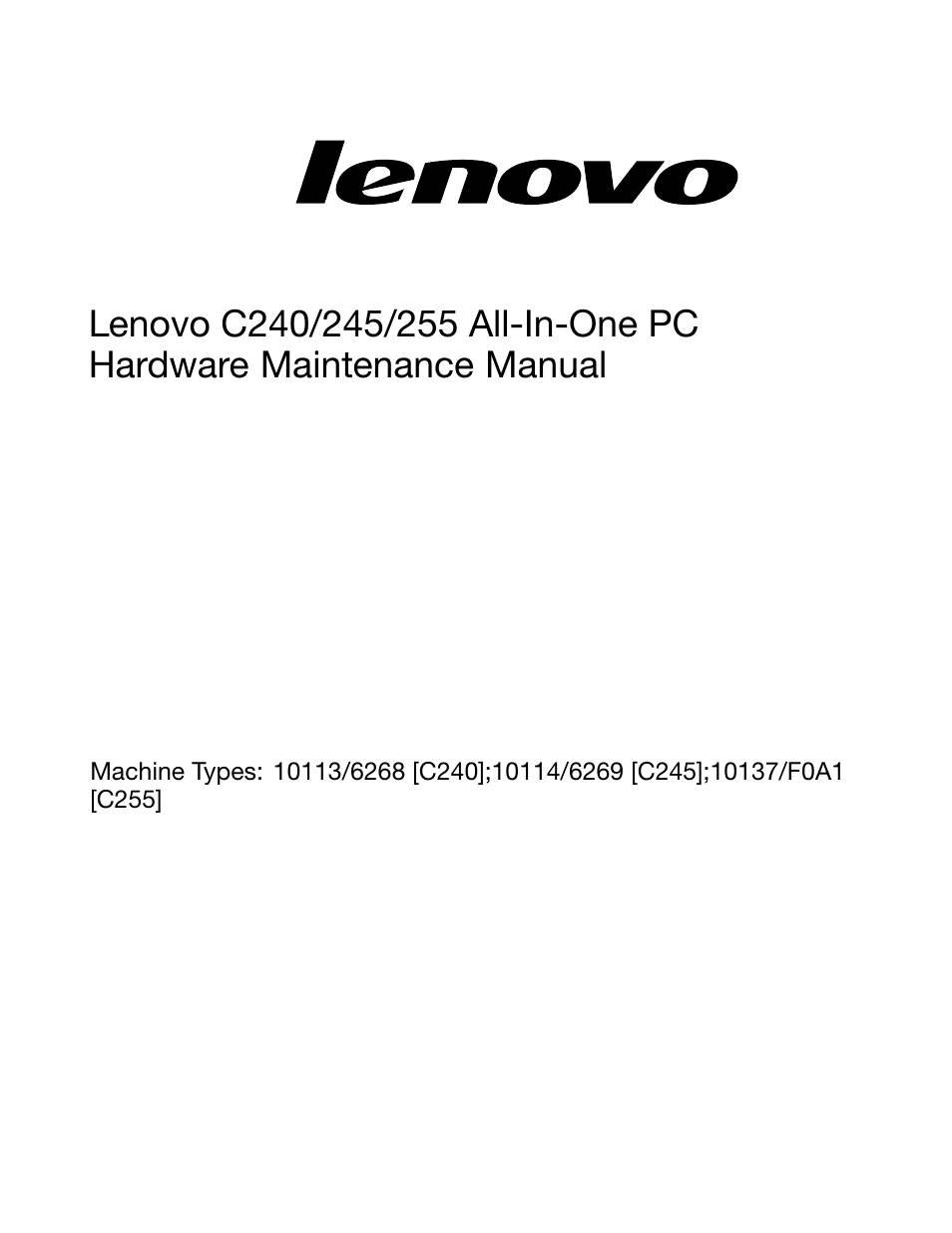 Lenovo C240 All-in-One User Manual | Page 3 / 63