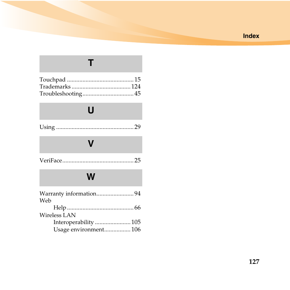 Tu v w | Lenovo IdeaPad U460 User Manual | Page 141 / 143