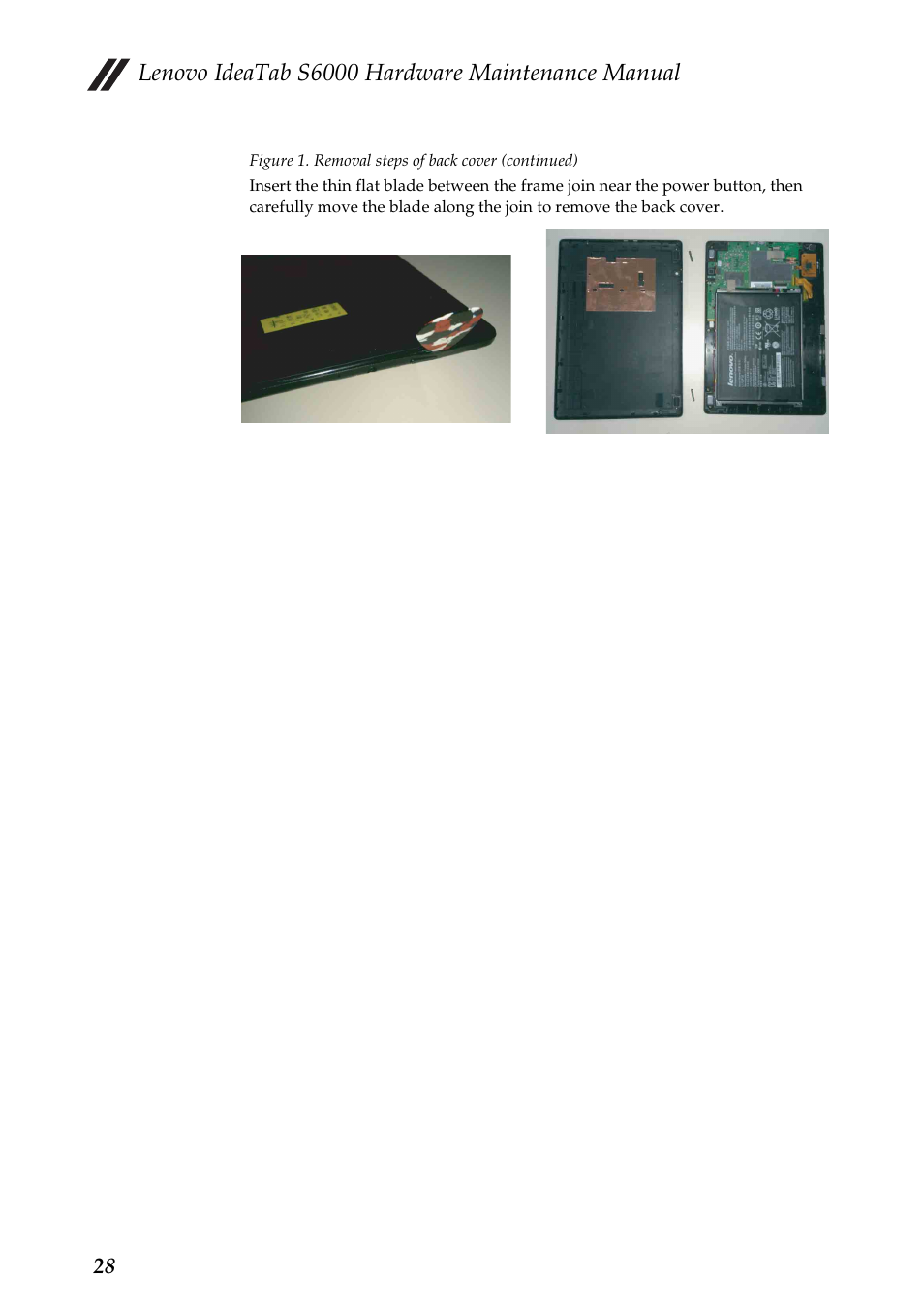 Lenovo ideatab s6000 hardware maintenance manual | Lenovo S6000 Tablet User Manual | Page 32 / 53