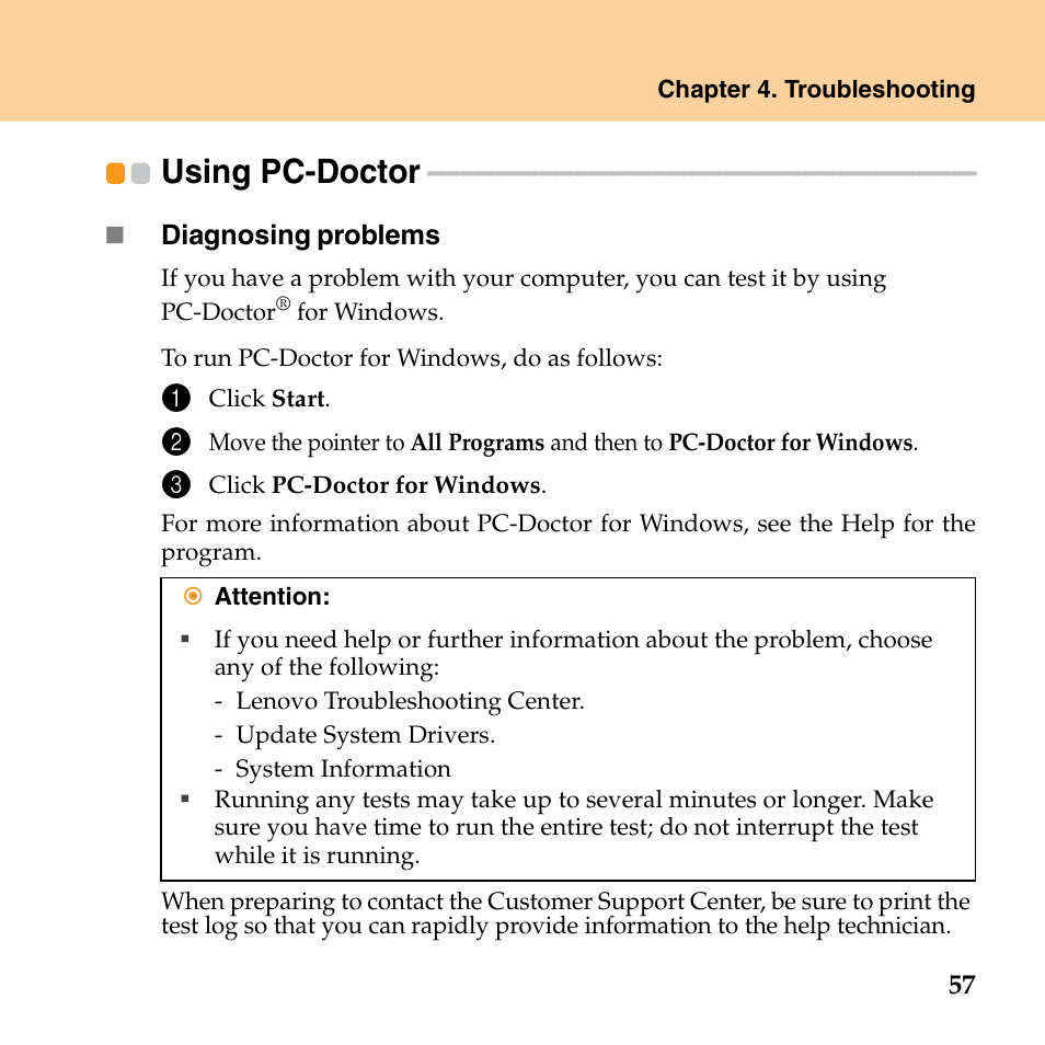 Using pc-doctor | Lenovo G530 User Manual | Page 65 / 162