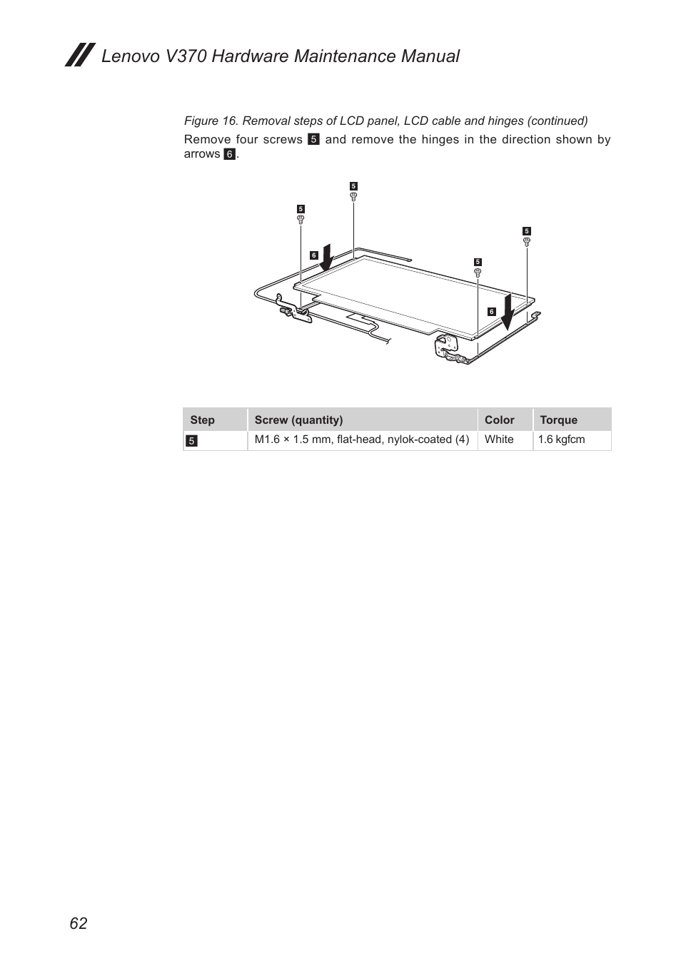 Lenovo v370 hardware maintenance manual | Lenovo V370 Notebook User Manual | Page 66 / 87