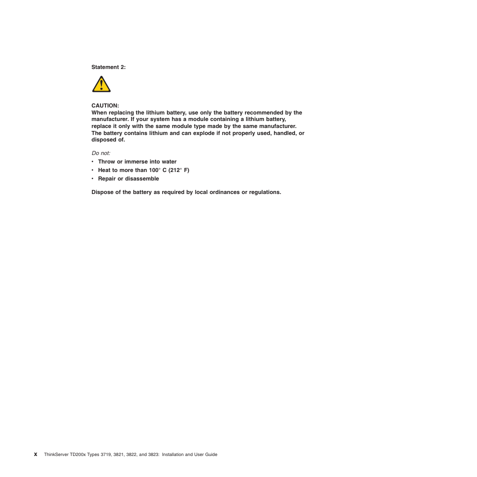 Lenovo ThinkServer TD200x User Manual | Page 12 / 214