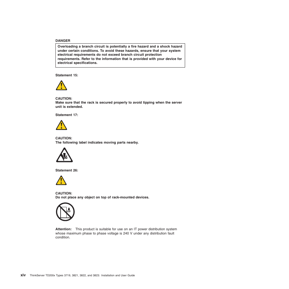 Lenovo ThinkServer TD200x User Manual | Page 16 / 214