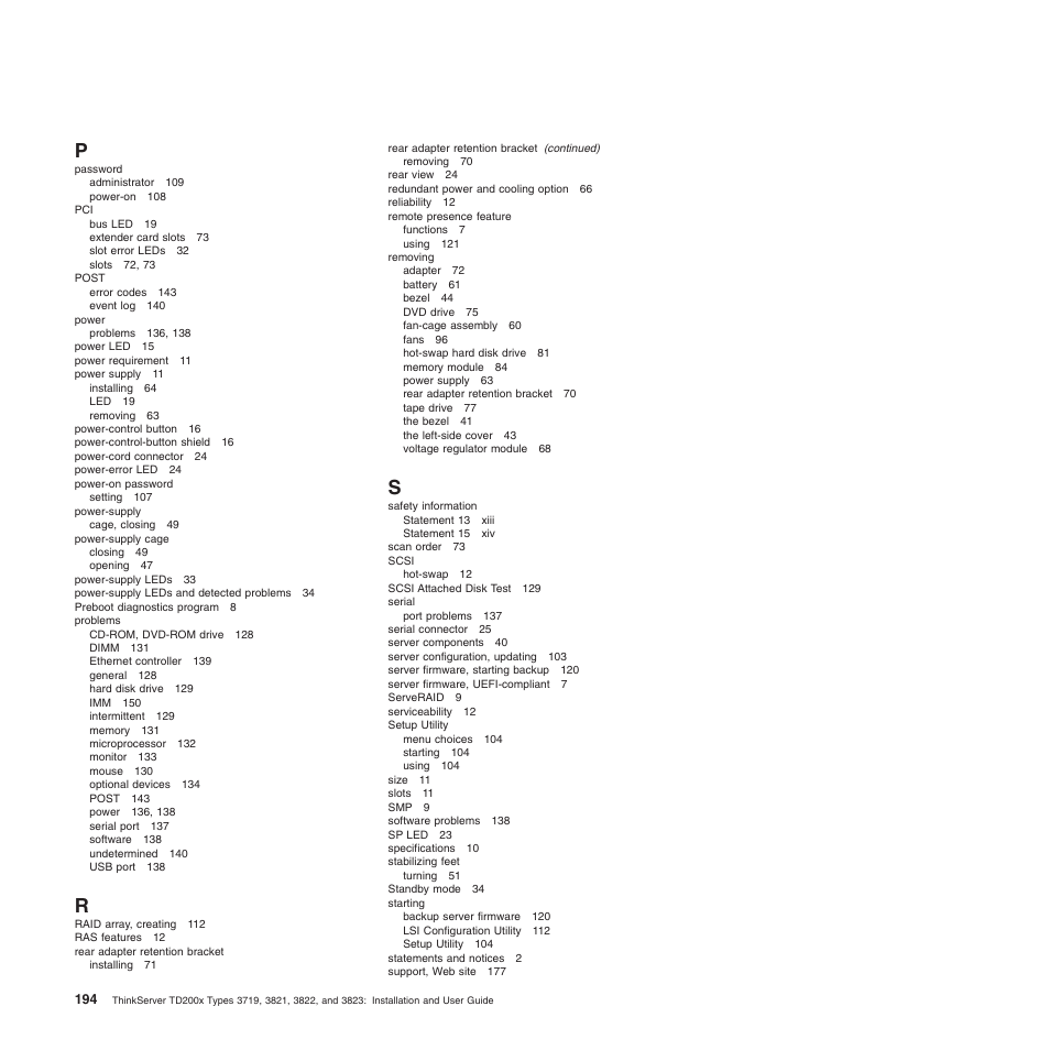Lenovo ThinkServer TD200x User Manual | Page 210 / 214