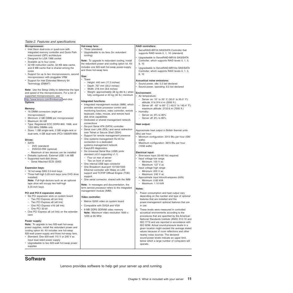 Software | Lenovo ThinkServer TD200x User Manual | Page 27 / 214