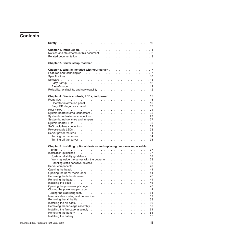 Lenovo ThinkServer TD200x User Manual | Page 5 / 214