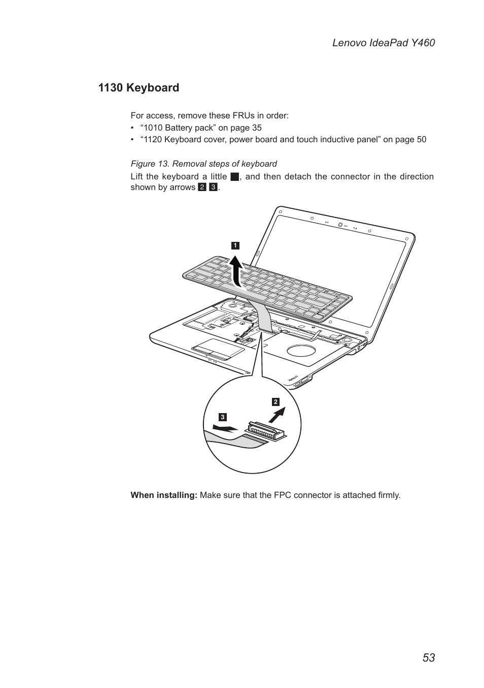 1130 keyboard | Lenovo IdeaPad Y460 User Manual | Page 57 / 97