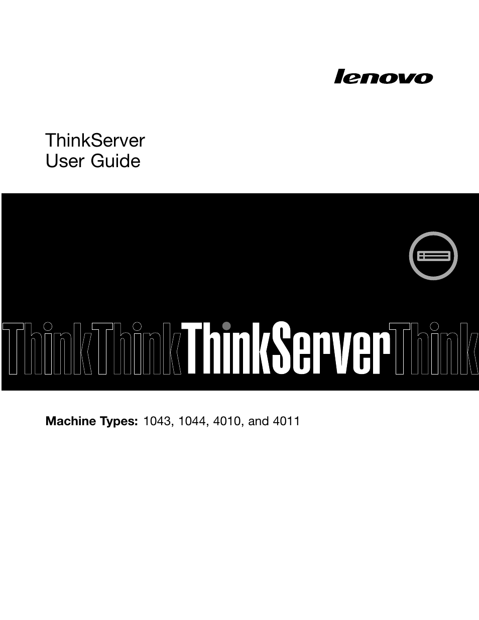 Lenovo ThinkServer RD230 User Manual | 134 pages