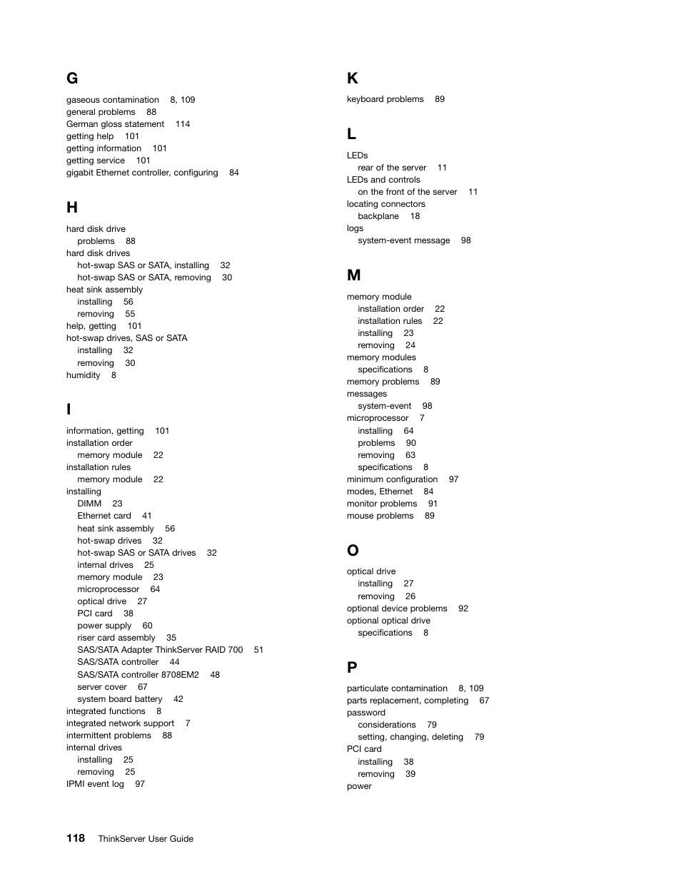 Lenovo ThinkServer RD230 User Manual | Page 130 / 134