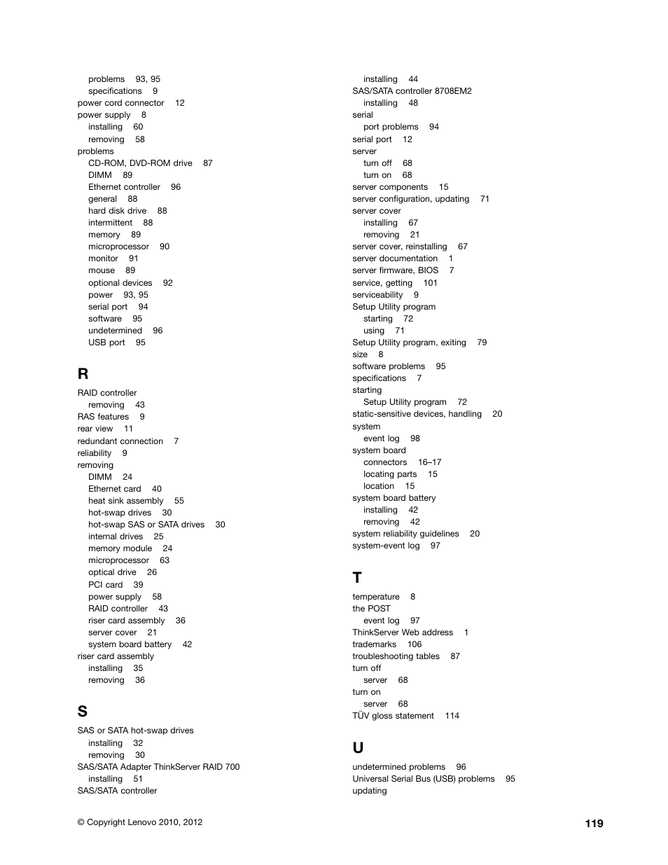 Lenovo ThinkServer RD230 User Manual | Page 131 / 134