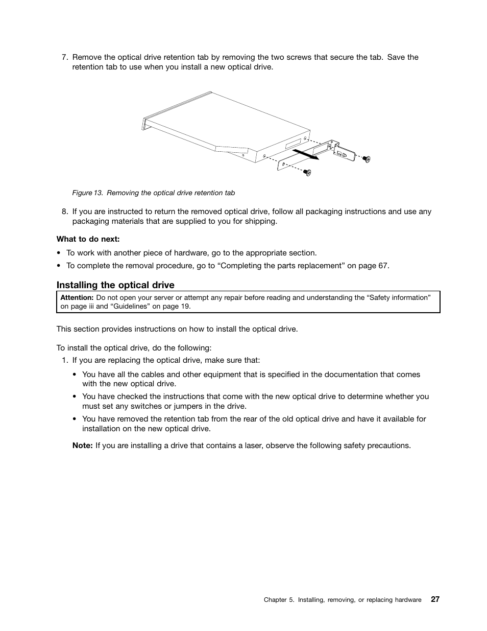Lenovo ThinkServer RD230 User Manual | Page 39 / 134