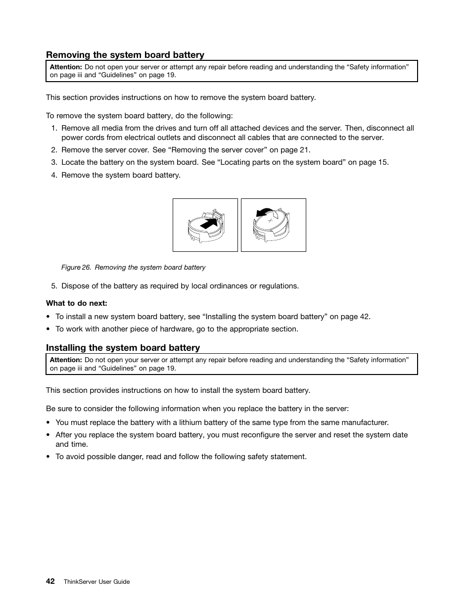 Lenovo ThinkServer RD230 User Manual | Page 54 / 134