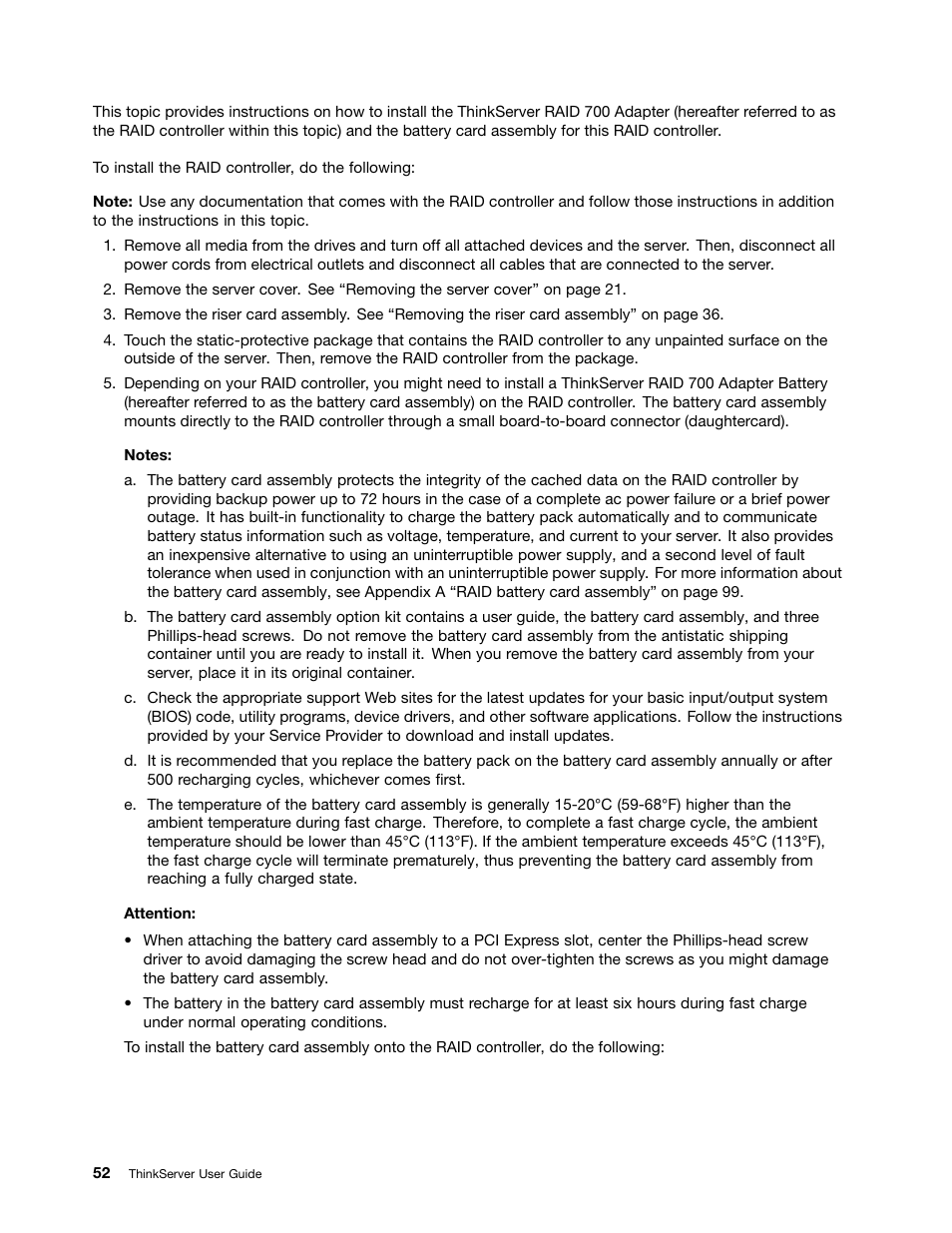 Lenovo ThinkServer RD230 User Manual | Page 64 / 134