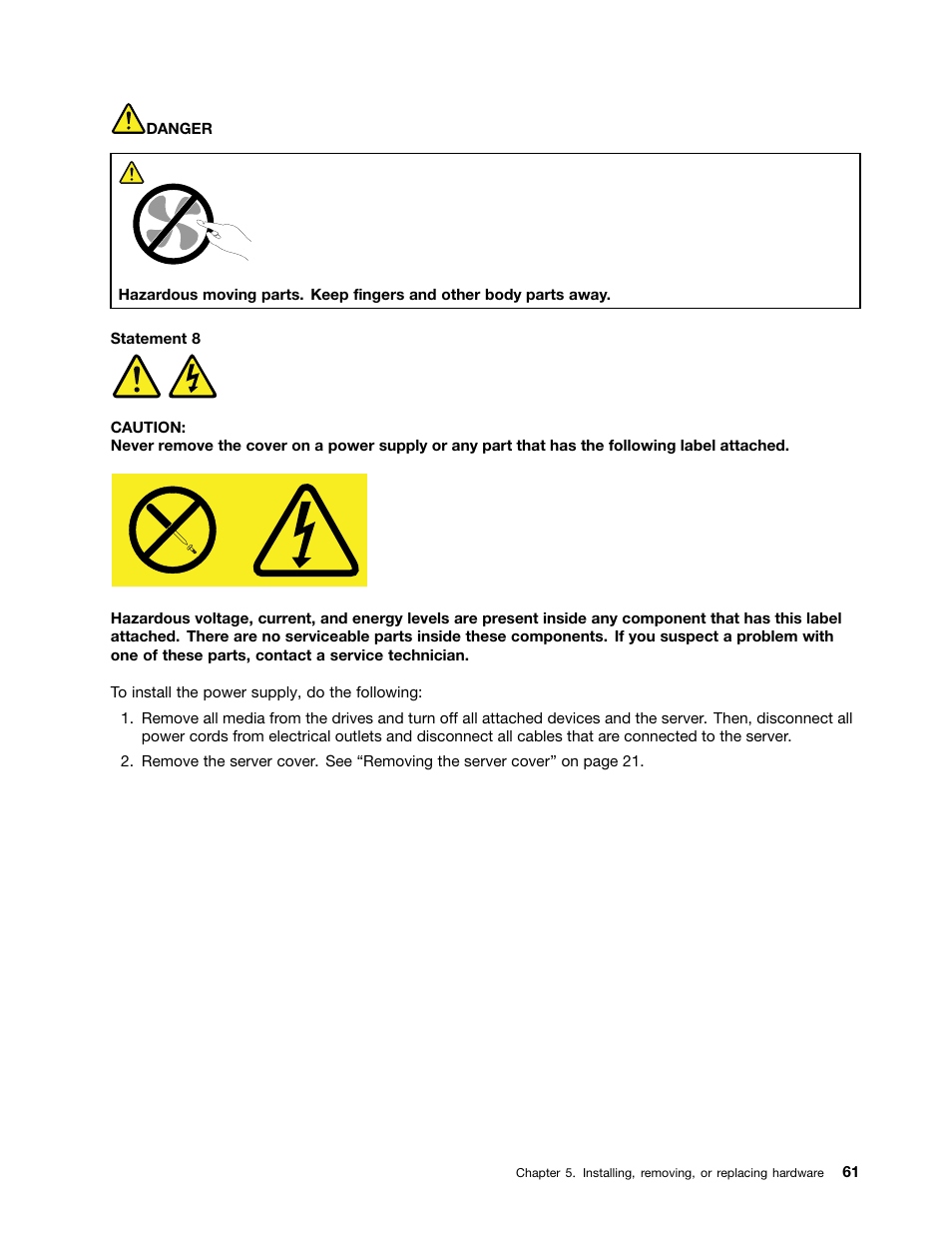 Lenovo ThinkServer RD230 User Manual | Page 73 / 134