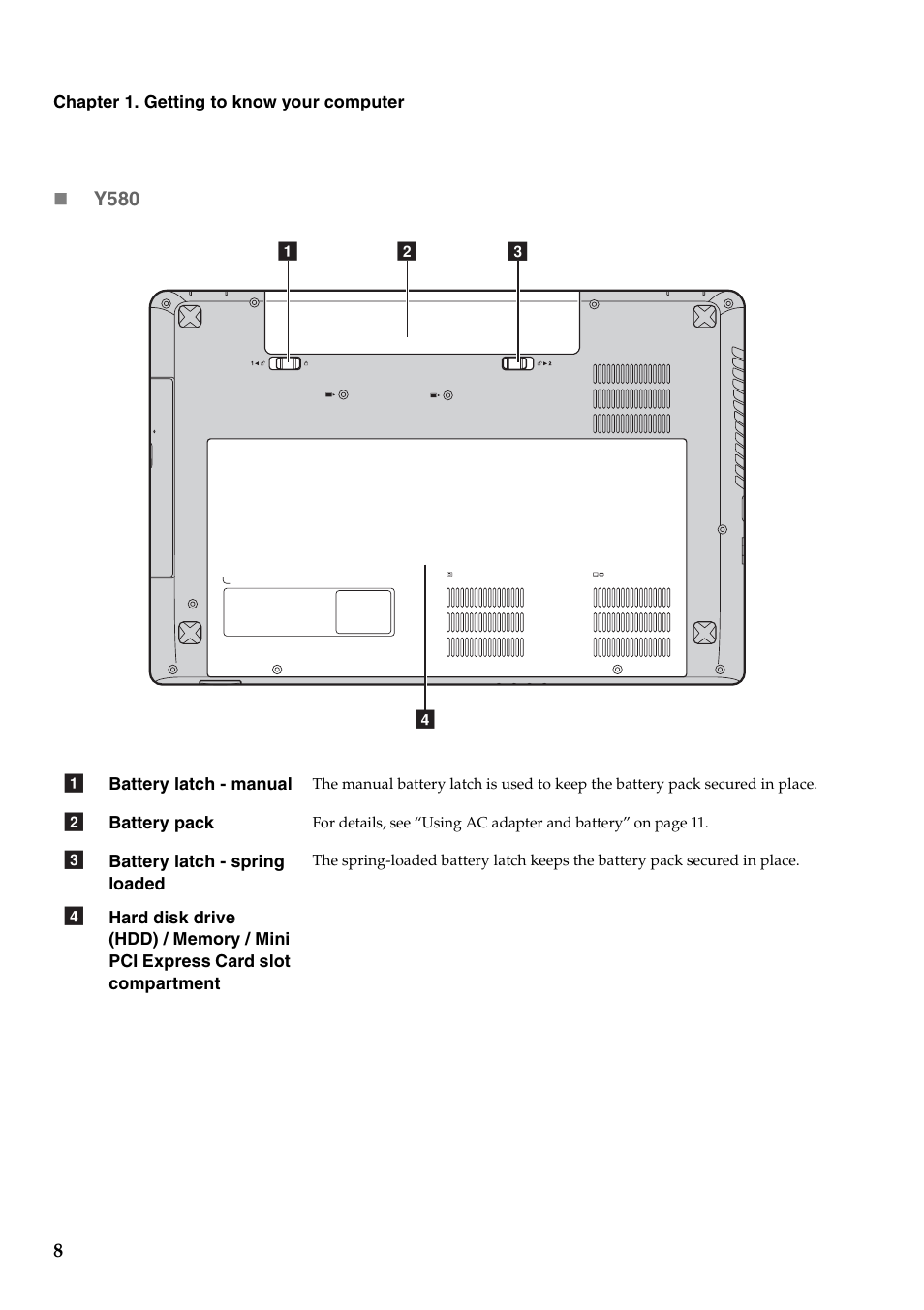 Lenovo IdeaPad Y480 User Manual | Page 12 / 48