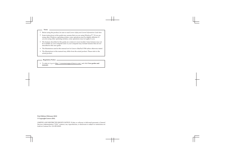 Lenovo IdeaPad Y480 User Manual | Page 2 / 48