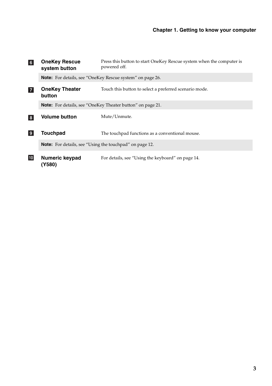 Lenovo IdeaPad Y480 User Manual | Page 7 / 48