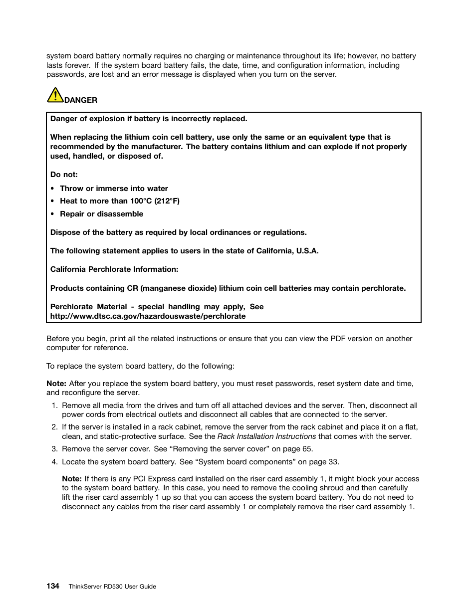 Lenovo ThinkServer RD530 User Manual | Page 146 / 174