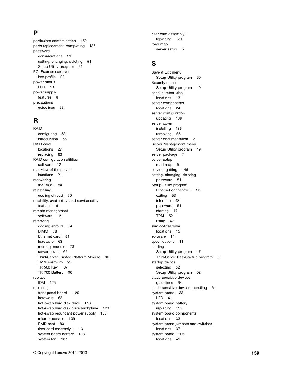 Lenovo ThinkServer RD530 User Manual | Page 171 / 174