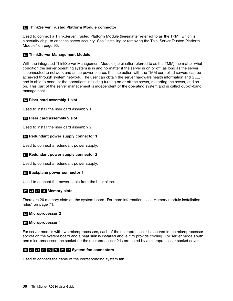 Lenovo ThinkServer RD530 User Manual | Page 48 / 174