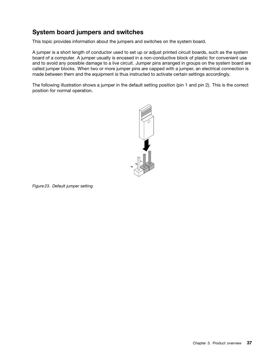 System board jumpers and switches | Lenovo ThinkServer RD530 User Manual | Page 49 / 174