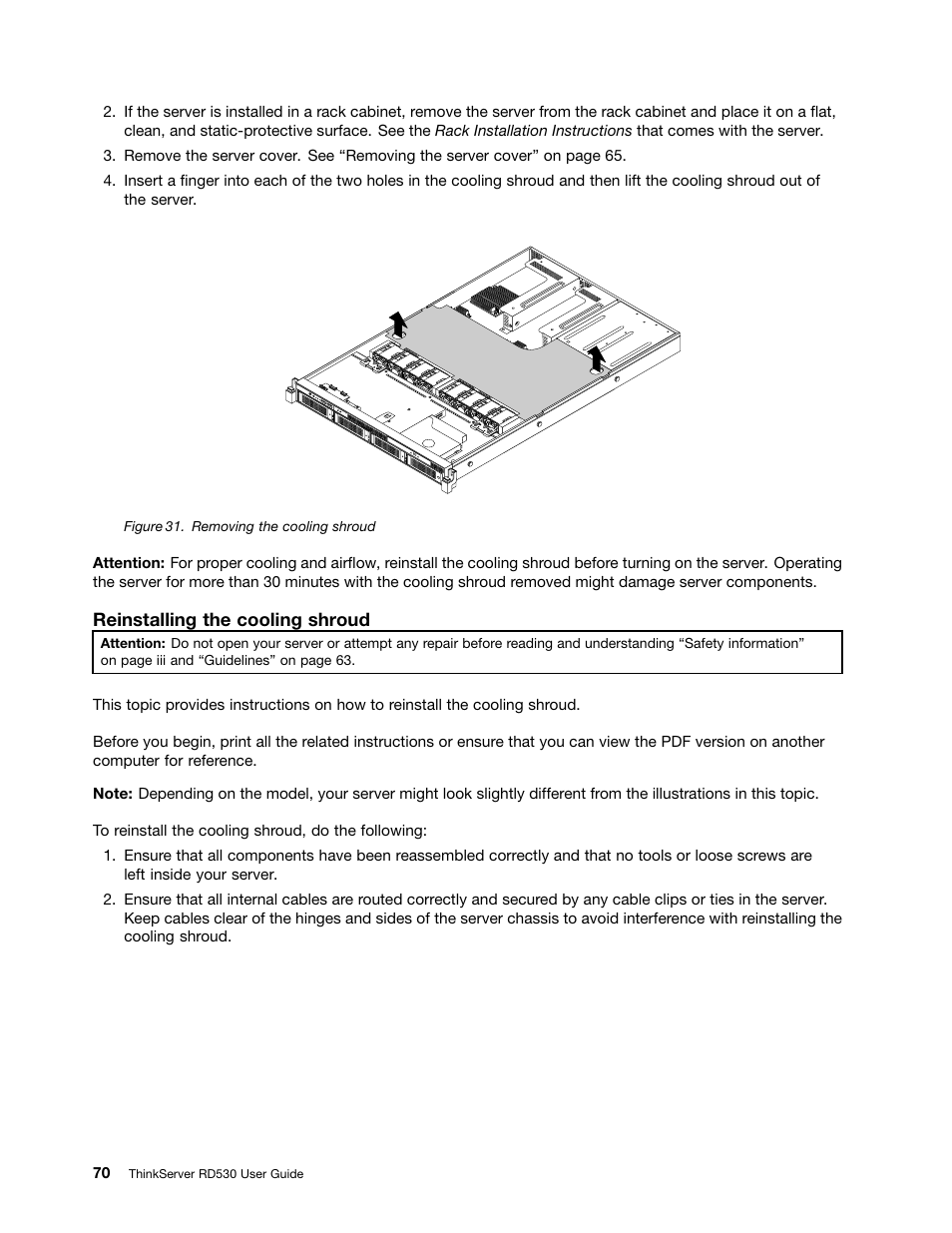 Lenovo ThinkServer RD530 User Manual | Page 82 / 174