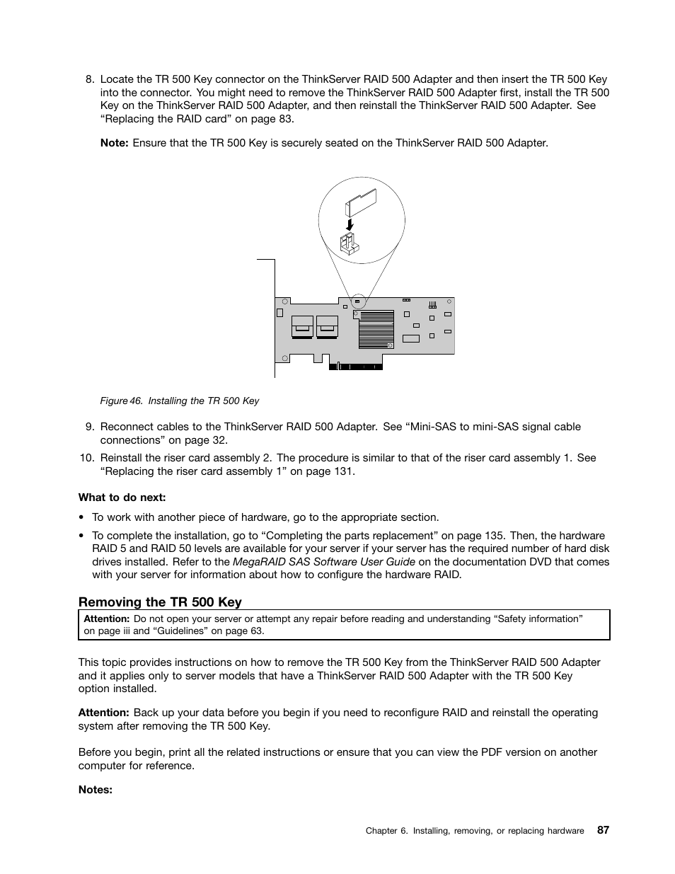 Lenovo ThinkServer RD530 User Manual | Page 99 / 174